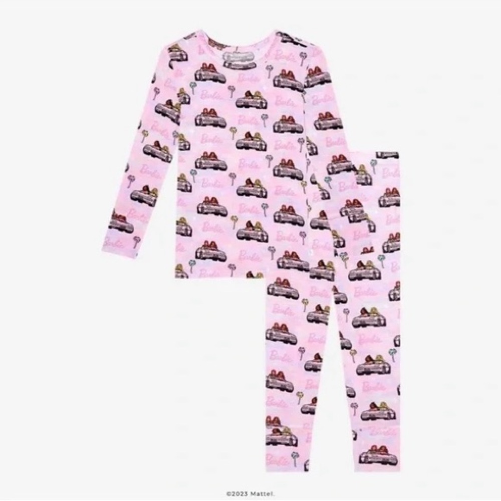 POSH PEANUT X BARBIE CRUISIN’ LONG SLEEVE PAJAMAS
